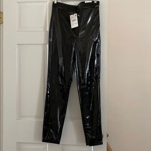 Zara vinyl leggings